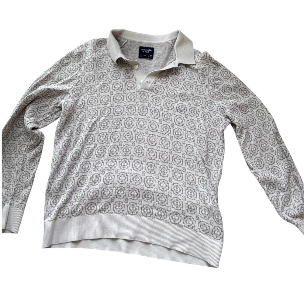 🔥 Abercrombie Men's Knit Long Sleeve Top - Size M 🔥